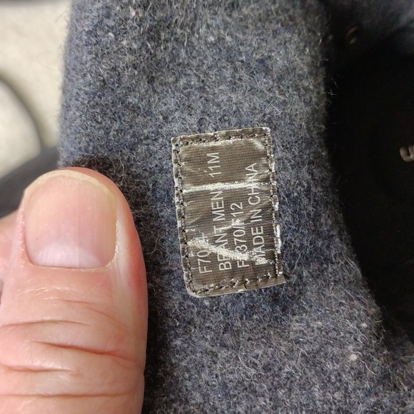 COPY - Calvin Klein black leather & gray felt ankle high top boots. Mint condit… - Picture 11 of 14